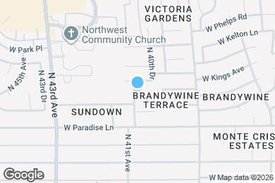 Map image of the property - 4042 W Sandra Ter