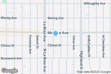 Map image of the property - 632 N Sycamore Ave
