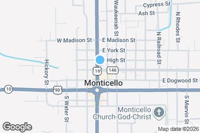 Map image of the property - 310 N Jefferson St