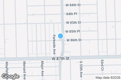 Map image of the property - 8548 Central Ave