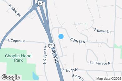 Map image of the property - 419 N Queen Ridge Ave