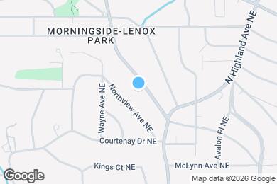 Map image of the property - 1400 N Morningside Dr NE