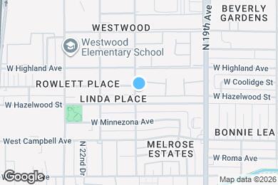 Map image of the property - 4601 N 21st Ave