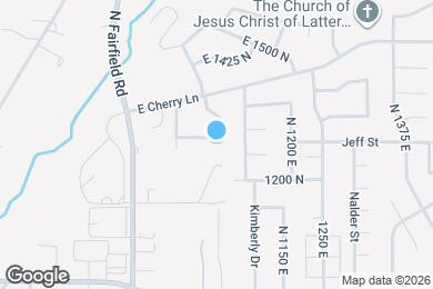 Map image of the property - 1020 E 1275 N
