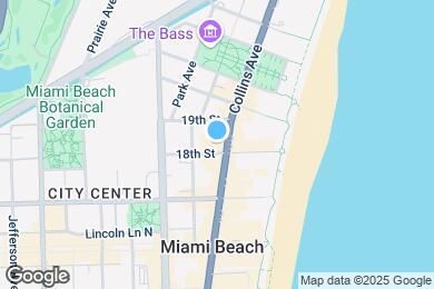 Map image of the property - 1800 Collins Ave