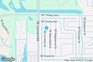 Map image of the property - 1649 SE Lorraine St