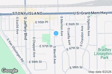 Map image of the property - 9623 S Merrill Ave