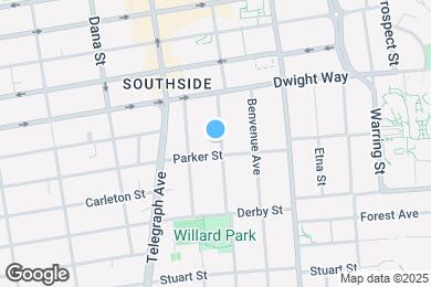 Map image of the property - 2542 Hillegass Ave