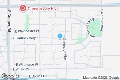 Map image of the property - 2407 E Flintlock Pl