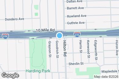 Map image of the property - 1500 E 10 Mile Rd