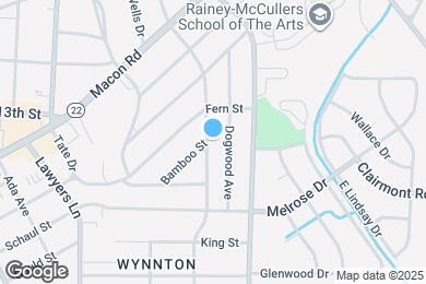 Map image of the property - 1262 Briarwood Ave