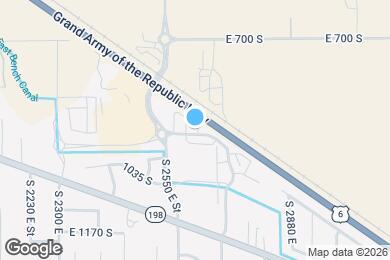 Map image of the property - 914 S 2610 E