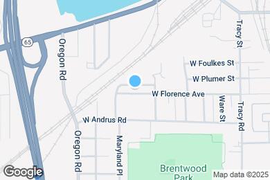 Map image of the property - 332 W Florence Ave