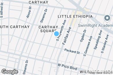 Map image of the property - 1141 S Hayworth Ave