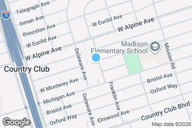 Map image of the property - 2108 W Mendocino Ave