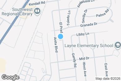 Map image of the property - 9708 El Prado St