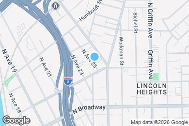Map image of the property - 122 1/2 N Ave 25