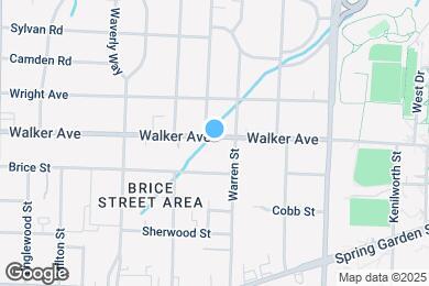 Map image of the property - 1809 Walker Ave