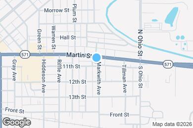 Map image of the property - 110 Markwith Ave