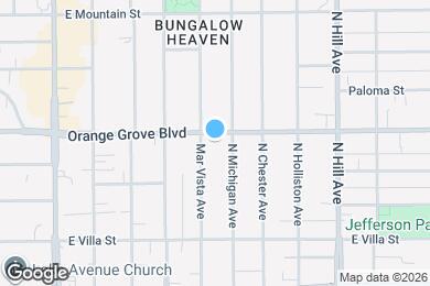 Map image of the property - 1172 E Orange Grove Blvd