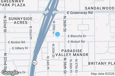 Map image of the property - 3511 E Blanche Dr