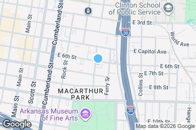 Map image of the property - 605 E 6th St