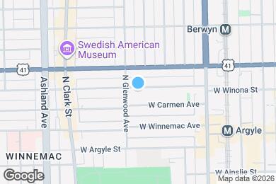 Map image of the property - 1343 W Winona St