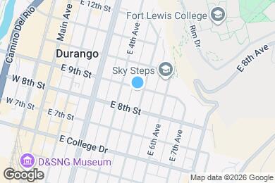 Map image of the property - 873 E 5th Ave