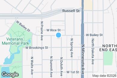 Map image of the property - 1115 N Duluth Ave