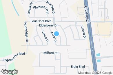 Map image of the property - 258 Aster Dr