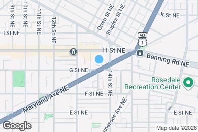 Map image of the property - 1332 Maryland Ave NE