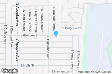 Map image of the property - 6632 E Glencoe St