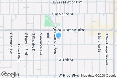 Map image of the property - 1032-1036 S Normandie Ave