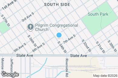 Map image of the property - 613 S 34th St