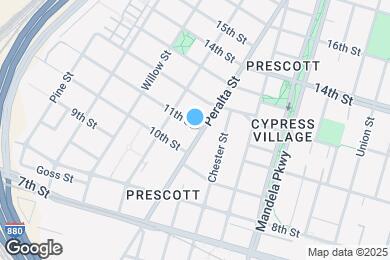 Map image of the property - 1039 Peralta St