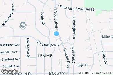 Map image of the property - 49 N Scott Blvd