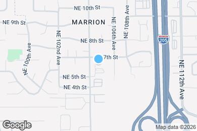 Map image of the property - 10425 NE 5th Cir