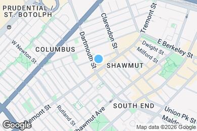 Map image of the property - 601 Tremont St