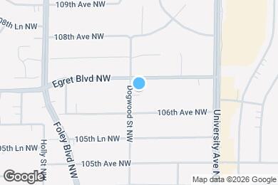 Map image of the property - 10631 Dogwood St NW
