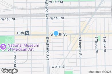 Map image of the property - 1529 W 18th St