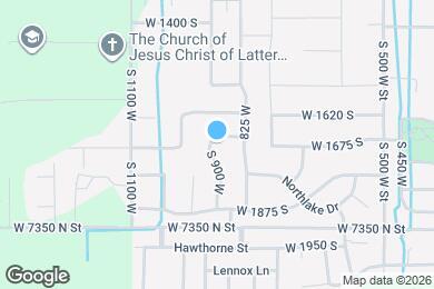 Map image of the property - 1701 S 900 W