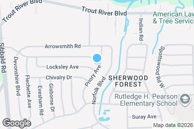 Map image of the property - 9724 Priory Ave