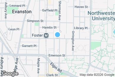 Map image of the property - 821 Foster St