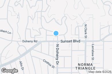 Map image of the property - 1115 N Doheny Dr