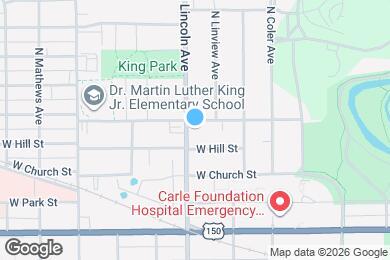 Map image of the property - 808 N Lincoln Ave. Urbana, IL