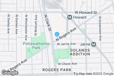 Map image of the property - 7416 N Rogers Ave