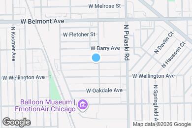 Map image of the property - 4101 W Nelson St