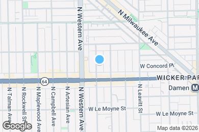 Map image of the property - 1629 N Claremont Ave