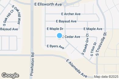 Map image of the property - 26850 E Cedar Ave