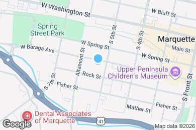 Map image of the property - 411 W Baraga Ave